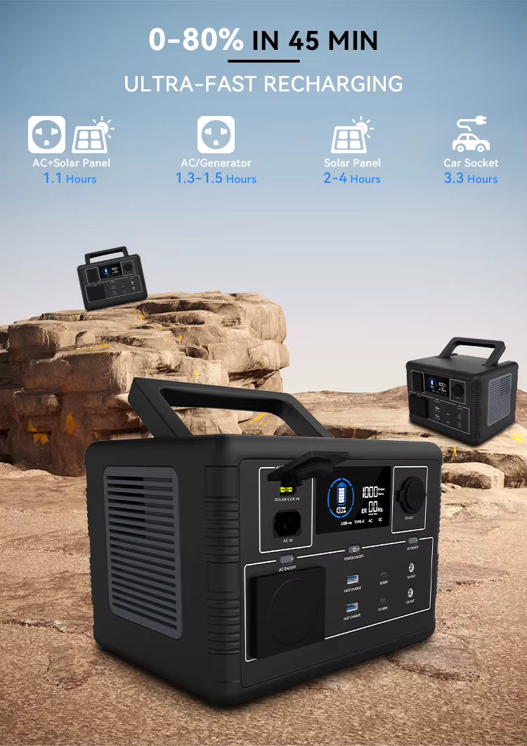 Outpost Solar Power Kit – CP600 600W Power Station + 200W Solar Panel