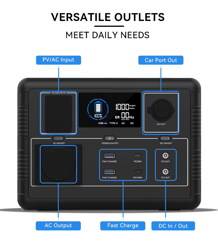 Outpost Solar Power Kit – CP600 600W Power Station + 200W Solar Panel